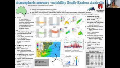 Atmospheric mercury variability at a terrestrial background site, South-Eastern Australia.
